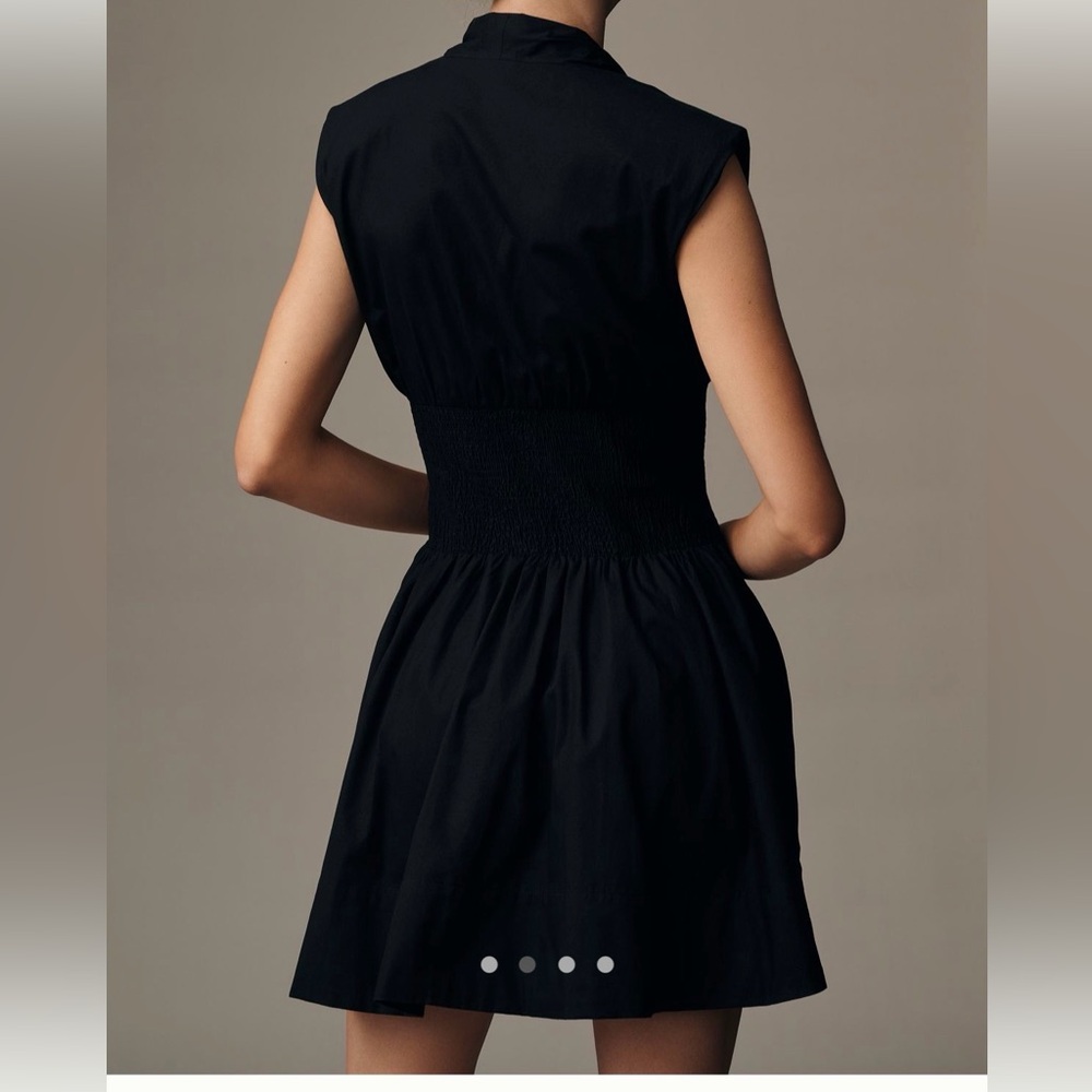 Anthropologie Black Tommie Mini Shirt Dress XL - Picture 3 of 8